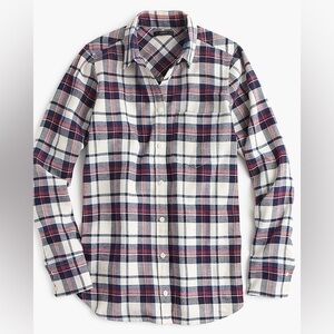 J. Crew Women’s “Boy Shirt” in Clinton Plaid
